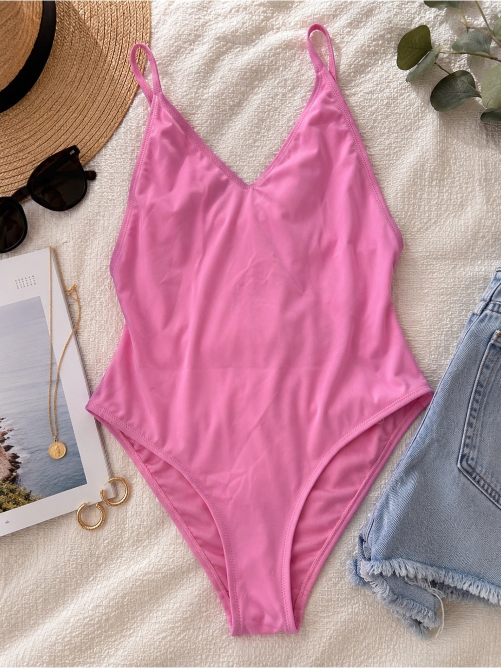 NWT Topshop x Nordstrom Pink One Piece Swimsuit Size 6 💖